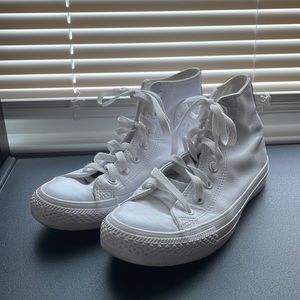 leather high top converse